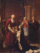 Jozef Simmler Queen Jadwiga's Oath oil painting on canvas